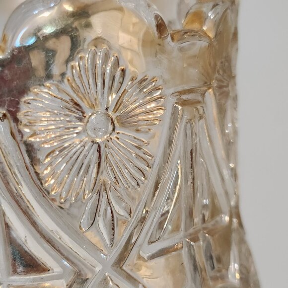 U.S. Glass Co. "Athenia" EAPG 12" Pitcher With Gold Trim - Picture 7 of 10